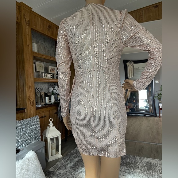 Women’s Glitter Sequin Mini Dress Size Small - Picture 12 of 14